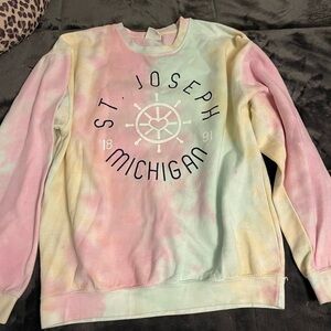 St. Joseph Michigan Tie-Dye Women's crew sweatshirt